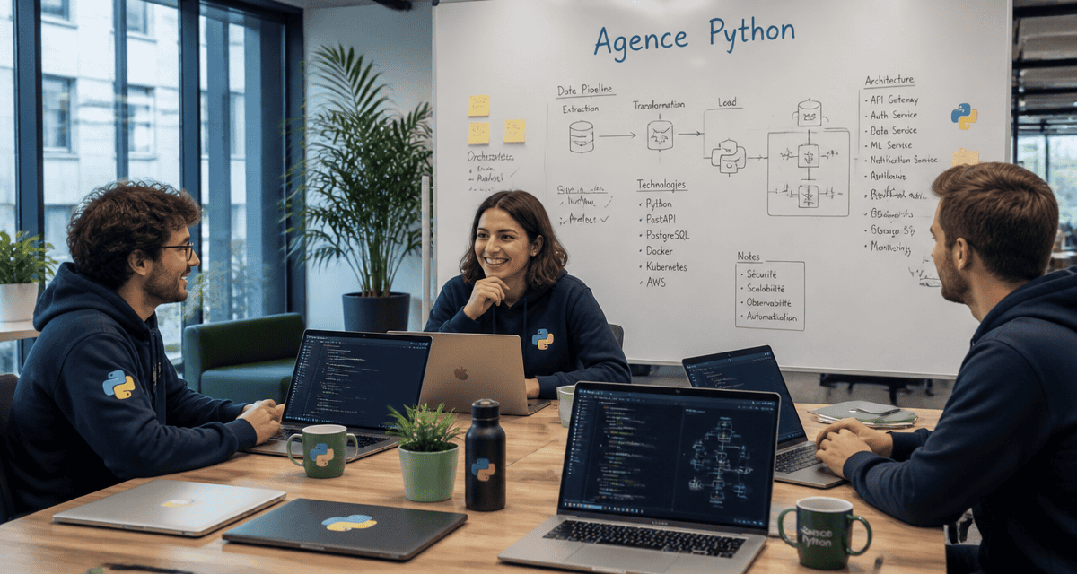 agence développement python consultants autour table