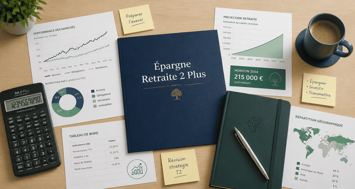 asac fapes epargne retraite 2 dossier sur bureau avec graphiques