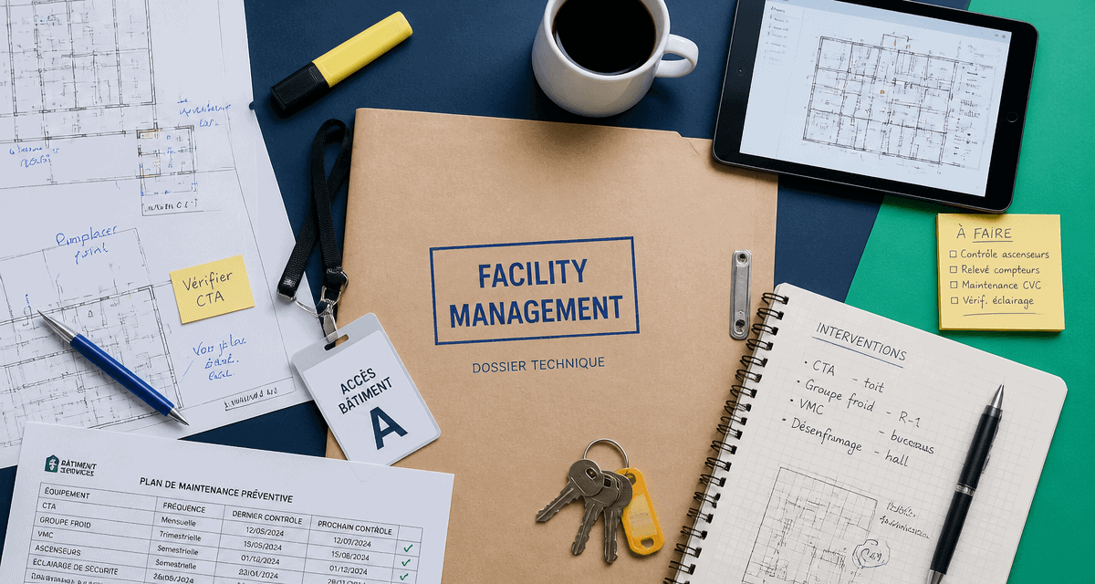 Vue bureau managed facilities documents techniques