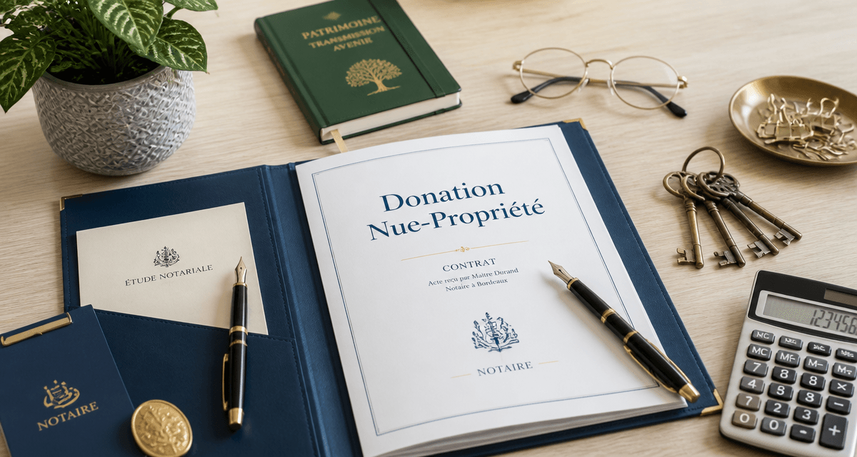 Donation nu propriété après 70 ans dossier notarial et clés