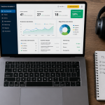 Freelance technicien informatique sur bureau moderne