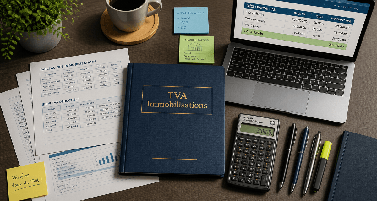 immobilisation tva dossier comptable