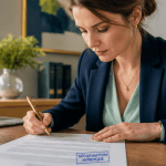 juriste freelance relit contrat sécurisation