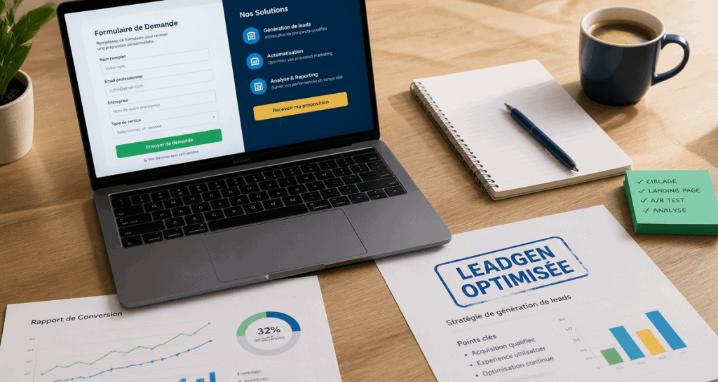 leadgen formulaire interactif laptop