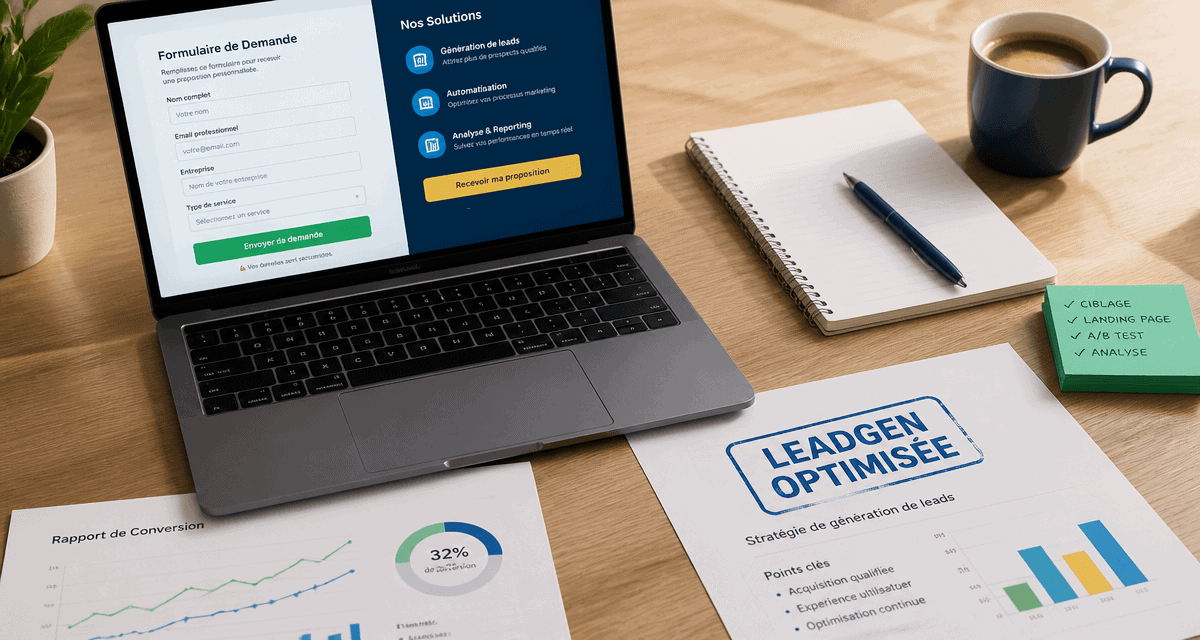 leadgen formulaire interactif laptop