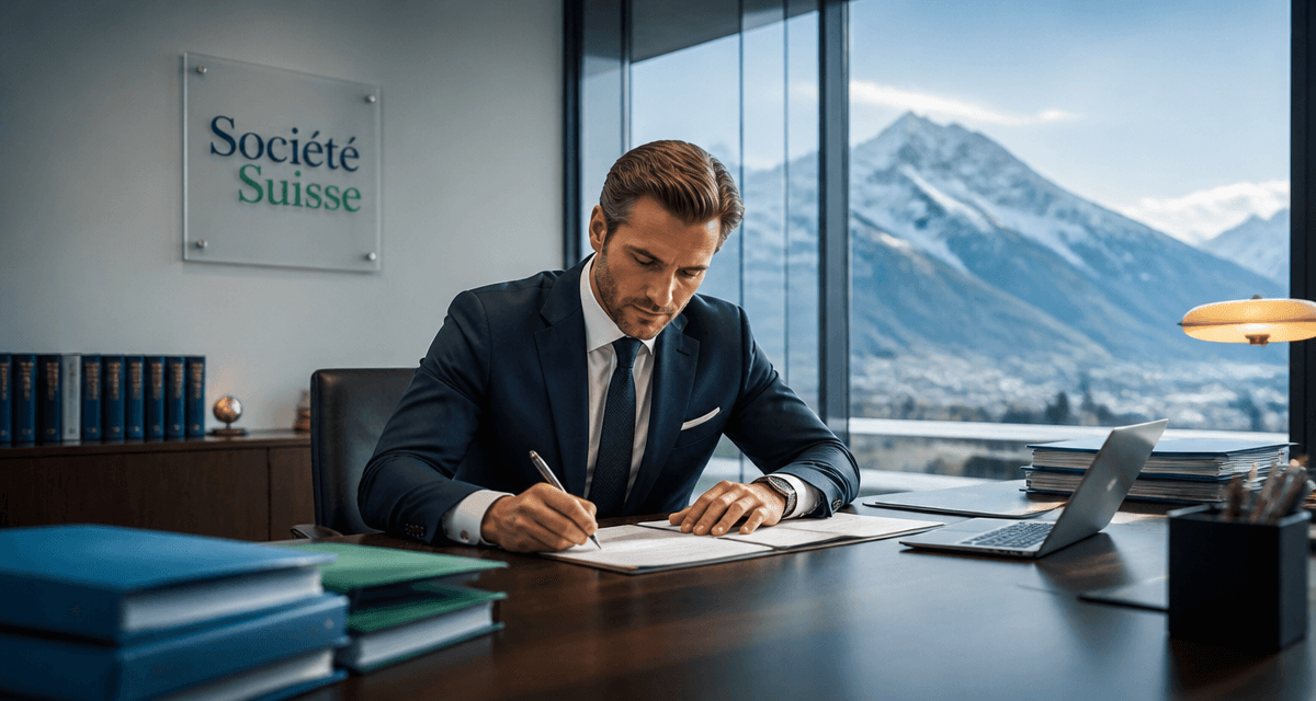 ouvrir une société en suisse entrepreneur bureau alpes