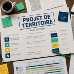 projet de territoire documents et plan d'actions sur table