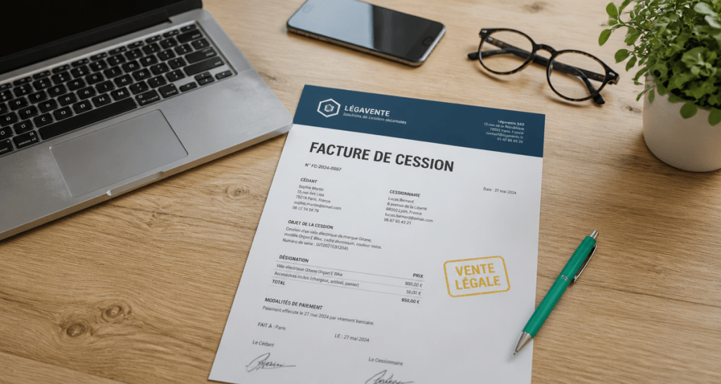 racheter le matériel de son entreprise, bureau, cession, ordinateur, facture