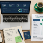 Référencement ChatGPT bureau SEO vue du dessus