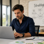 search optimization consultant travaillant au bureau