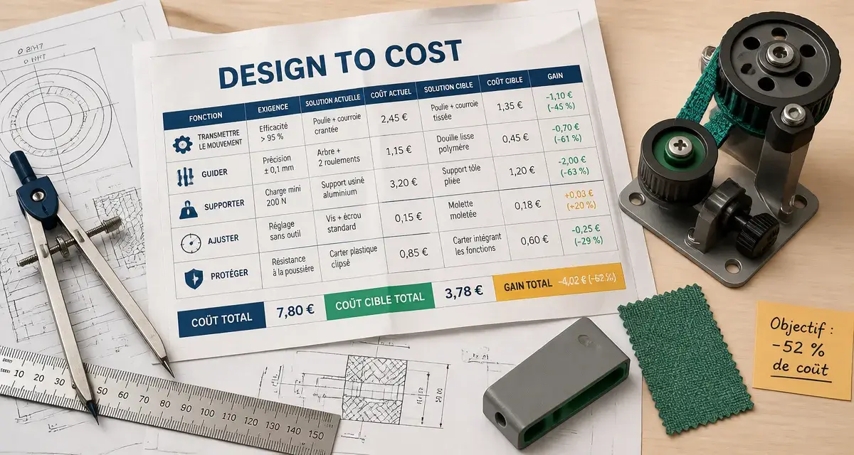 Design to cost : réduire les coûts de production sans perdre la valeur