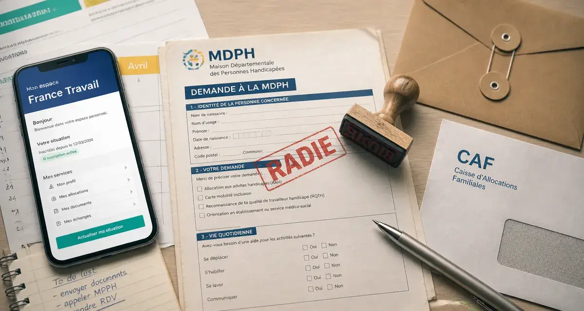désinscription pôle emploi aah : sécuriser ses droits sans risque