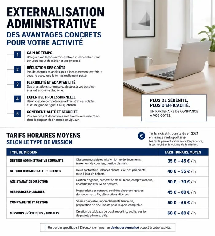Avantages et tarifs d'une secrétaire freelance pour les entreprises