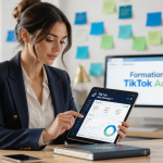 formation tiktok ads femme tablette