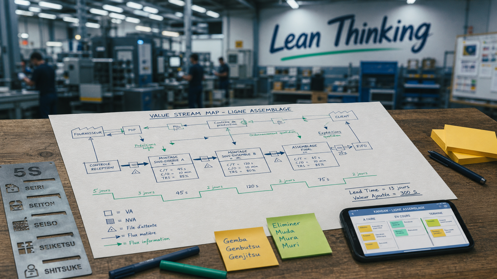 Lean and lean : Lean, Six Sigma et Industrie 4.0 pour l’excellence opérationnelle