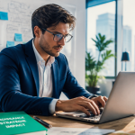 métier de copywriter dans un bureau lumineux