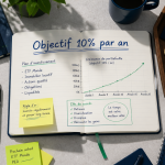 placement 10 par an carnet graphique financier