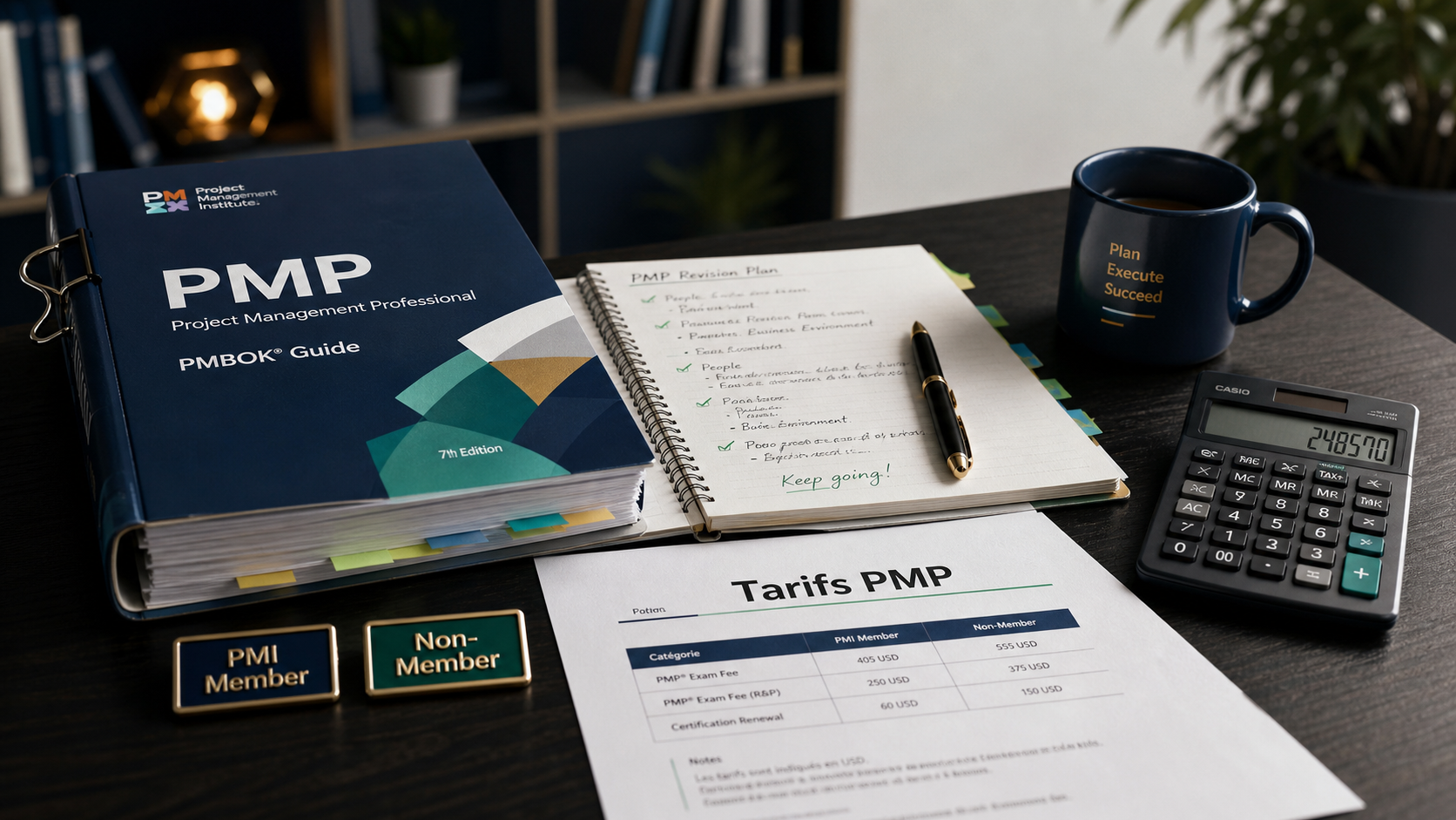 PMP certification prix : calcul des frais d’examen PMI