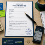 sous traitance auto entrepreneur bureau contrat sécurisé