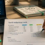 Tarif rédacteur web : devis et estimation du prix