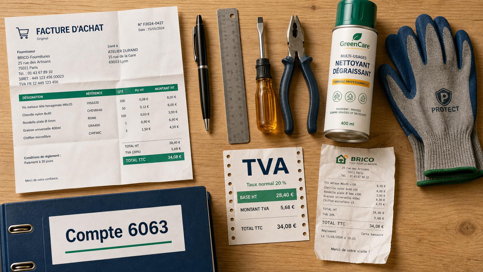 6063 compte comptable : petit équipement moins de 500 € HT