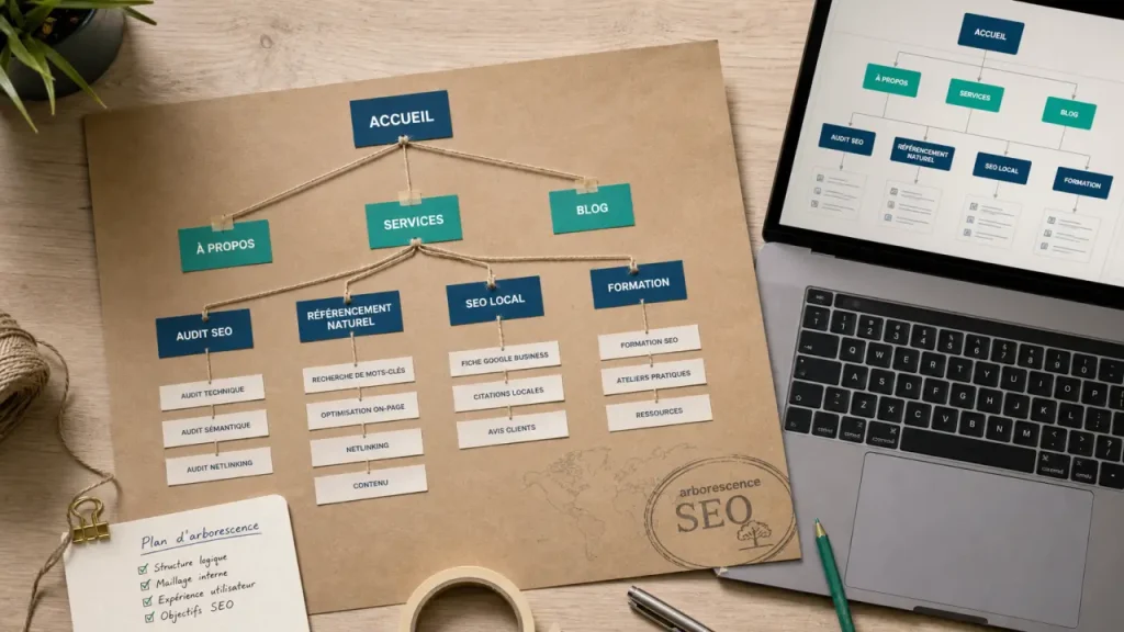 arborescence seo : silos et cocon sémantique