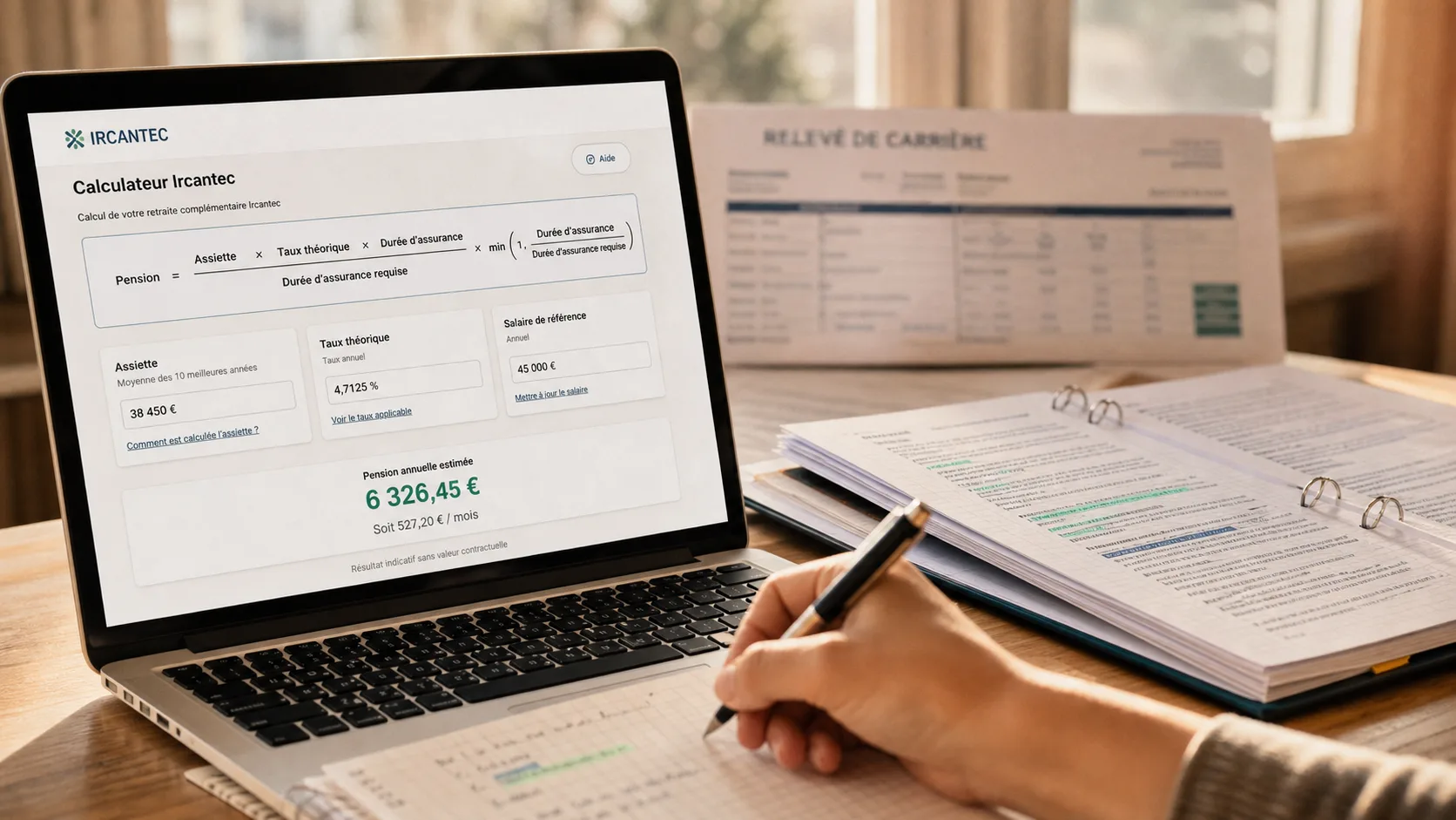 Calcul points ircantec : formule et seuils de versement