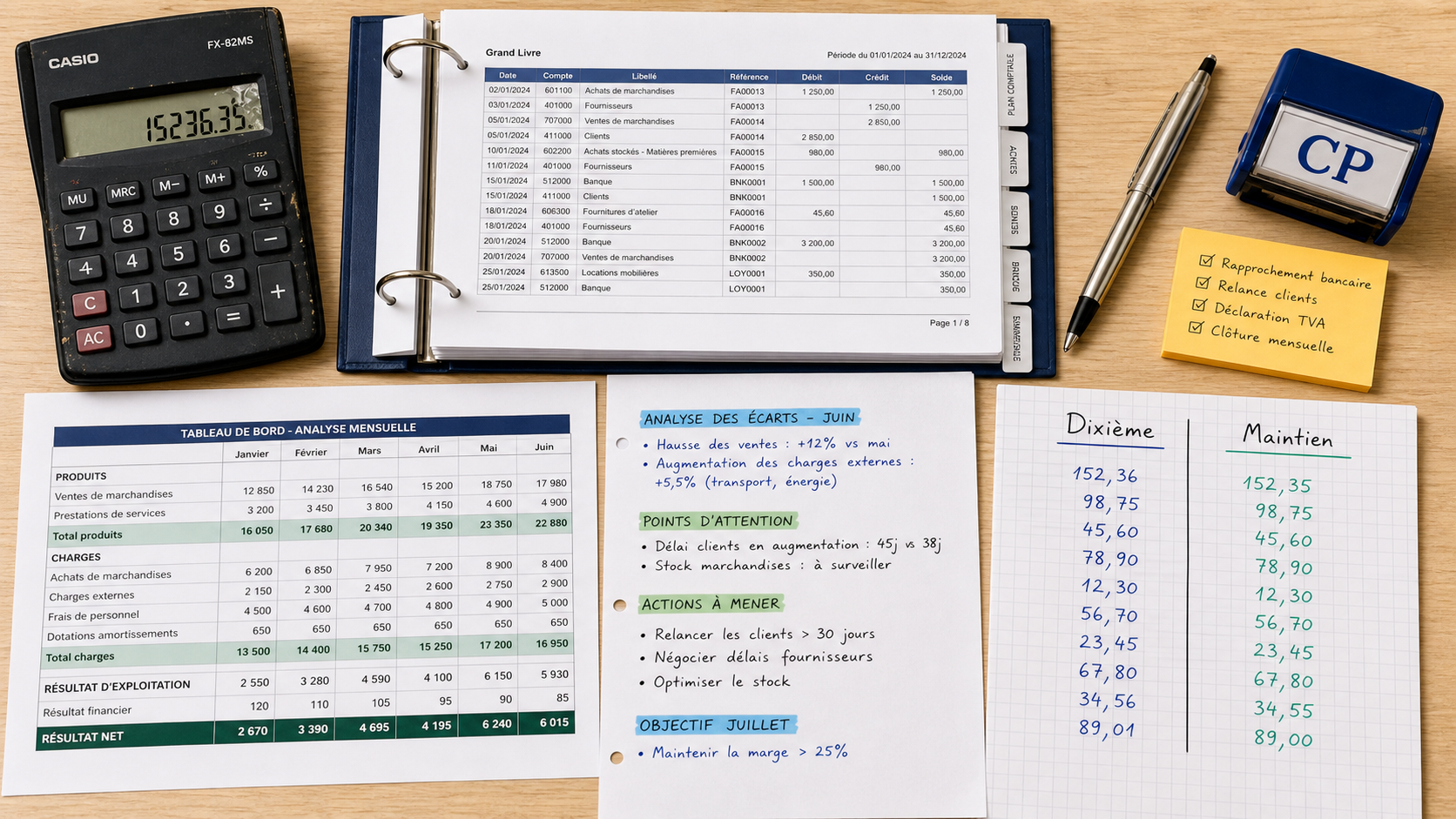 calcul provision cp : droits acquis, dixième, maintien de salaire