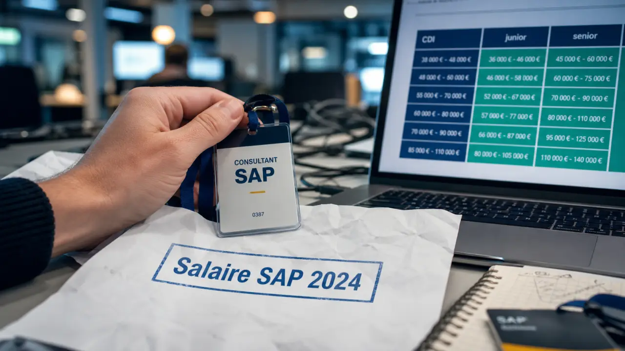 Consultant SAP salaire : fourchettes junior à senior
