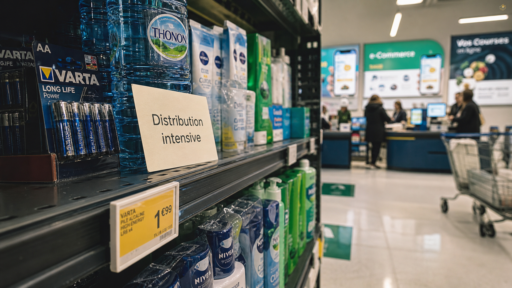 Distribution intensive en supermarché : gagner en visibilité sans perdre la marque