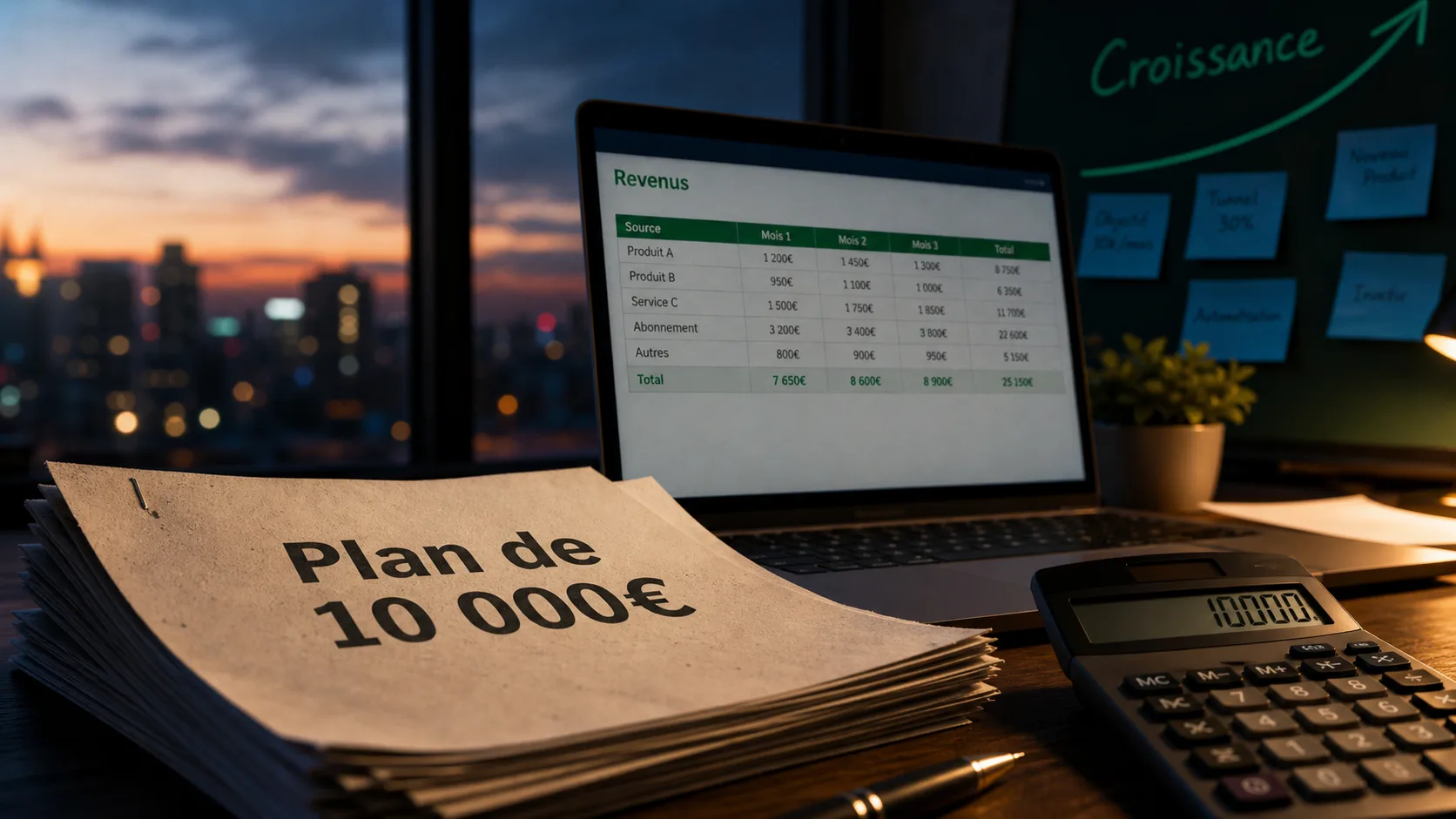 Gagner 10000 euros par mois : métier et levier