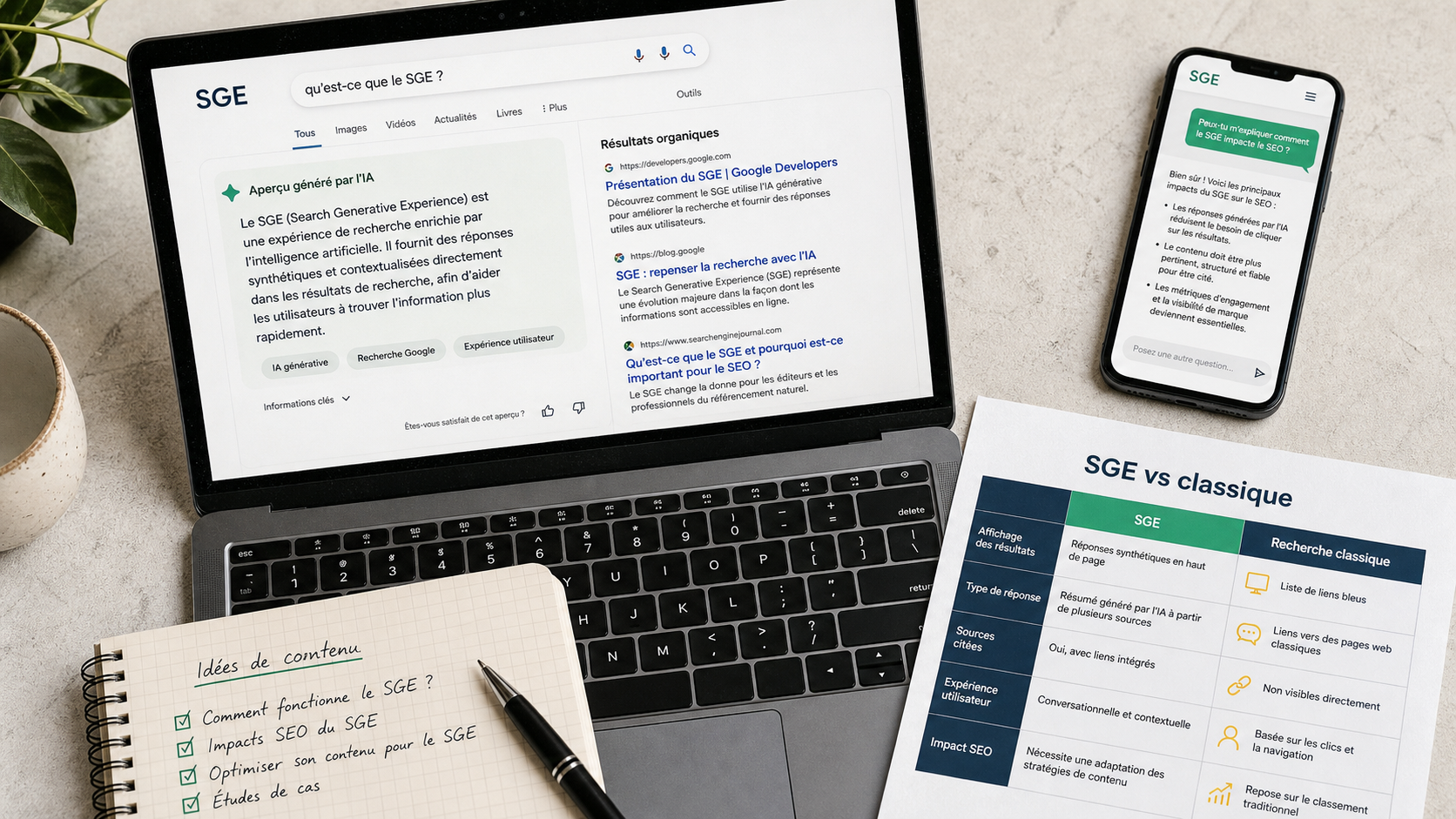 Google SGE : SERP change et impact SEO