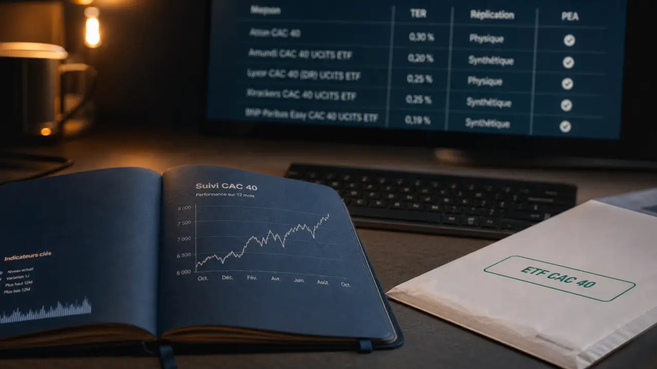 Meilleur ETF CAC 40 PEA : comparatif et critères