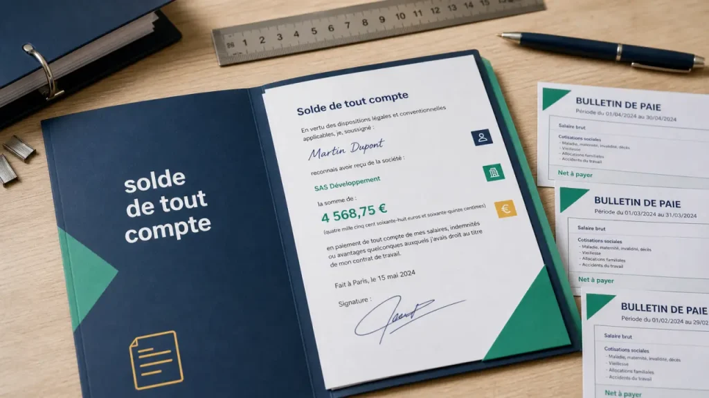 Solde de tout compte def à vérifier avant de signer