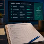 Tests en entreprise : dossier RH et évaluation OCEAN sur écran