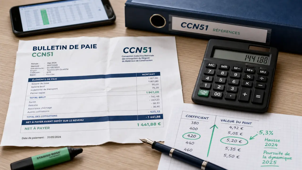 ccn51 salaire : calcul et grille des primes