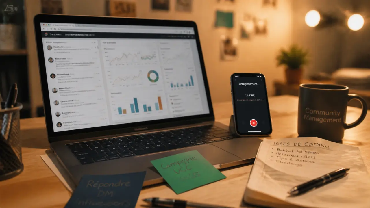 community management définition : bureau de community manager, échanges et reporting