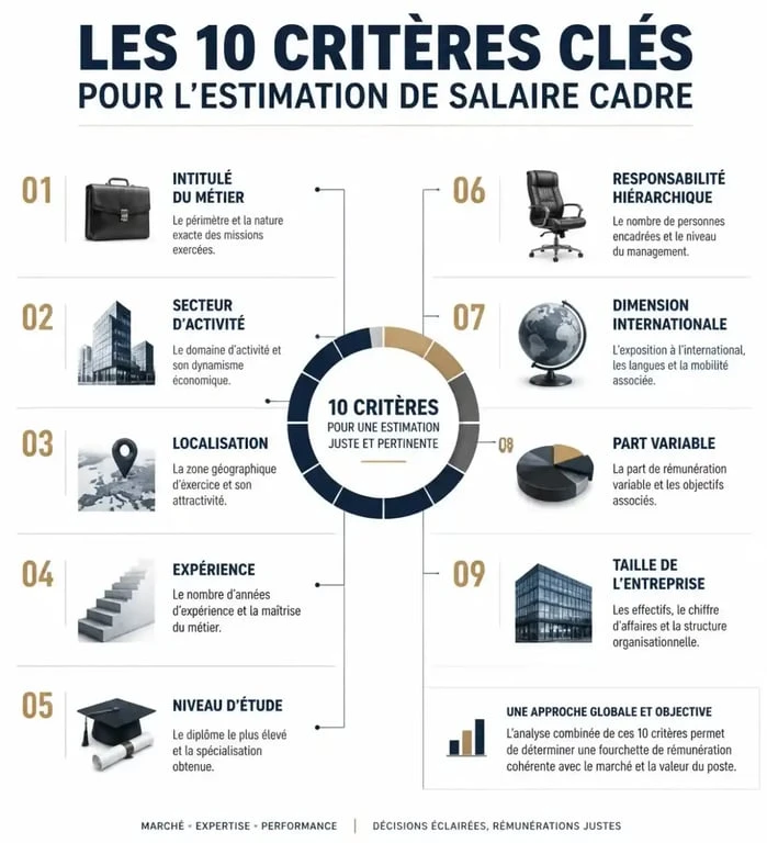 Les 10 critères clés pour utiliser le simulateur de salaire Apec et estimer sa rémunération de cadre.