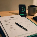 Test pour devenir conseiller pôle emploi : documents et timer sur bureau