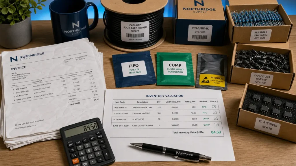 Valoriser un stock avec PEPS, CUMP et les frais d’entrée à intégrer