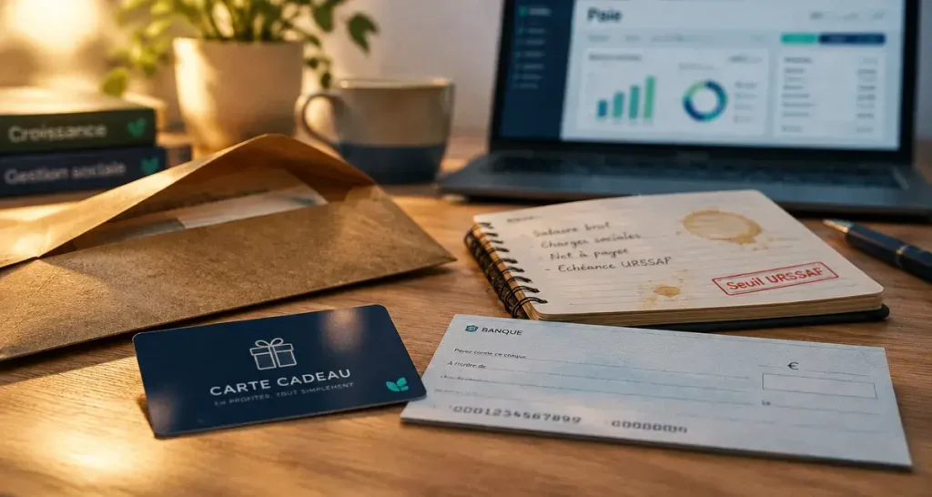 Chèque cadeau en entreprise : ce que le Code du travail impose et ce que l’URSSAF exonère