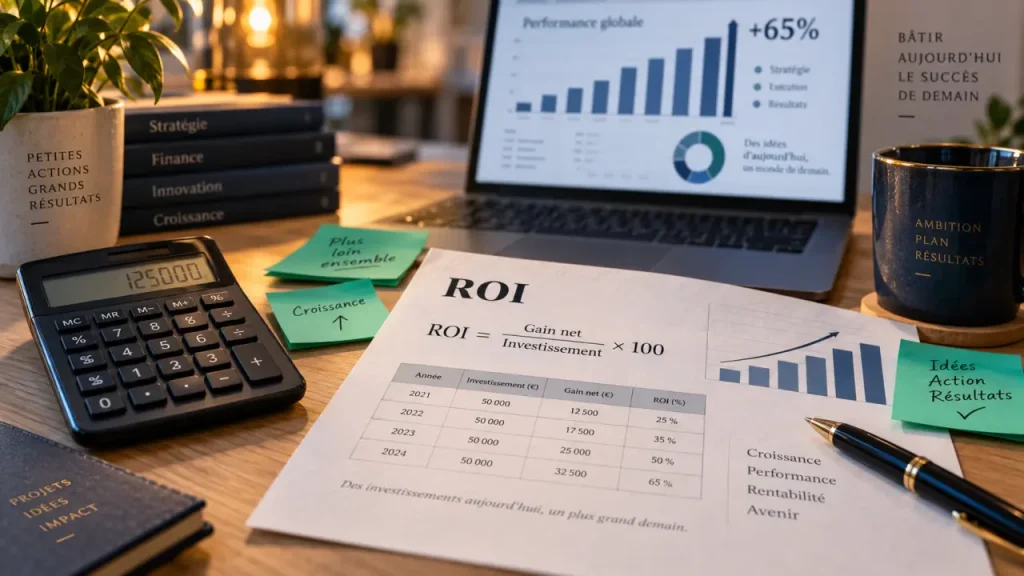 ROI : la formule qui distingue un euro investi d’un euro réellement gagné